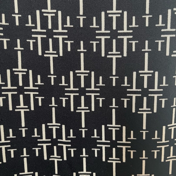 Tory Burch 100% Silk Geometric Shift Dress Small Professional Office Career Work - Picture 7 of 11